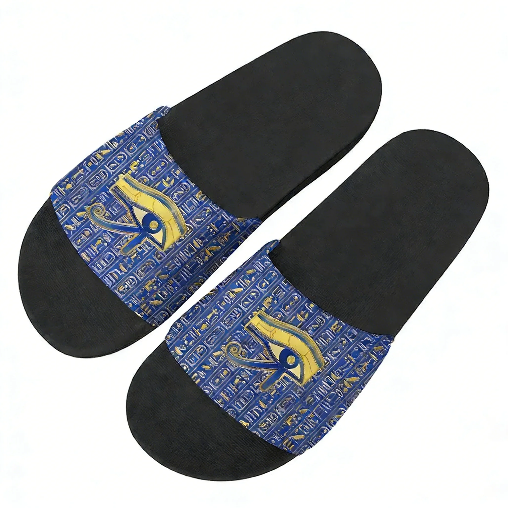 Women Shoes Egypt - ホルスエジプト神のエジプトの目スリッパホームウォーターシューズ男性女性ティーンエイジャービーチプールサンダルカスタムサマースリッパ