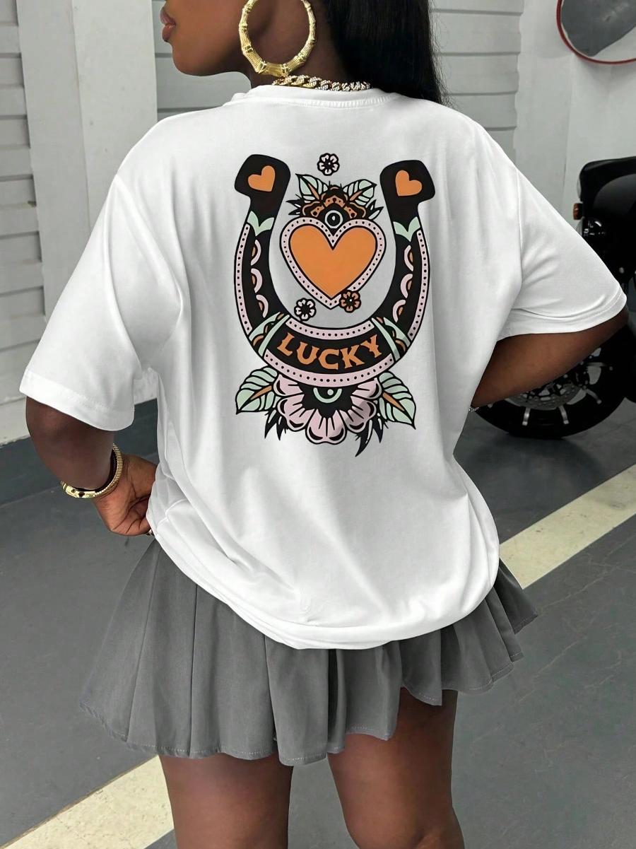 Women'S Shoes In The 90S - ラッキーシャツ グッドラックTシャツ ヴィンテージタトゥースタイル ホースシューTシャツ、90年代カントリーミュージックTシャツ、レトロカントリーコンサートTシャツ、ヴィンテージウエスタンシャツ、ロデオシャツ