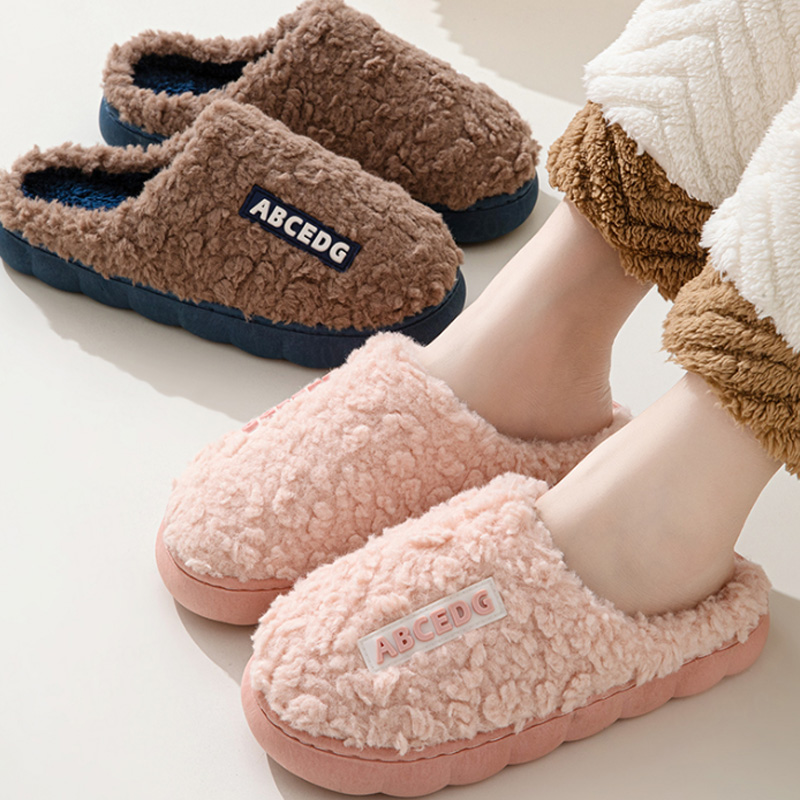 Women'S Shoes To Men'S - トレンド冬用カップル室内用滑り止め付きメンズ・レディース兼用ビーチサンダル、暖かいスリッパ、ホームスライド、カジュアル寝室用ソフトコンフォートシューズ