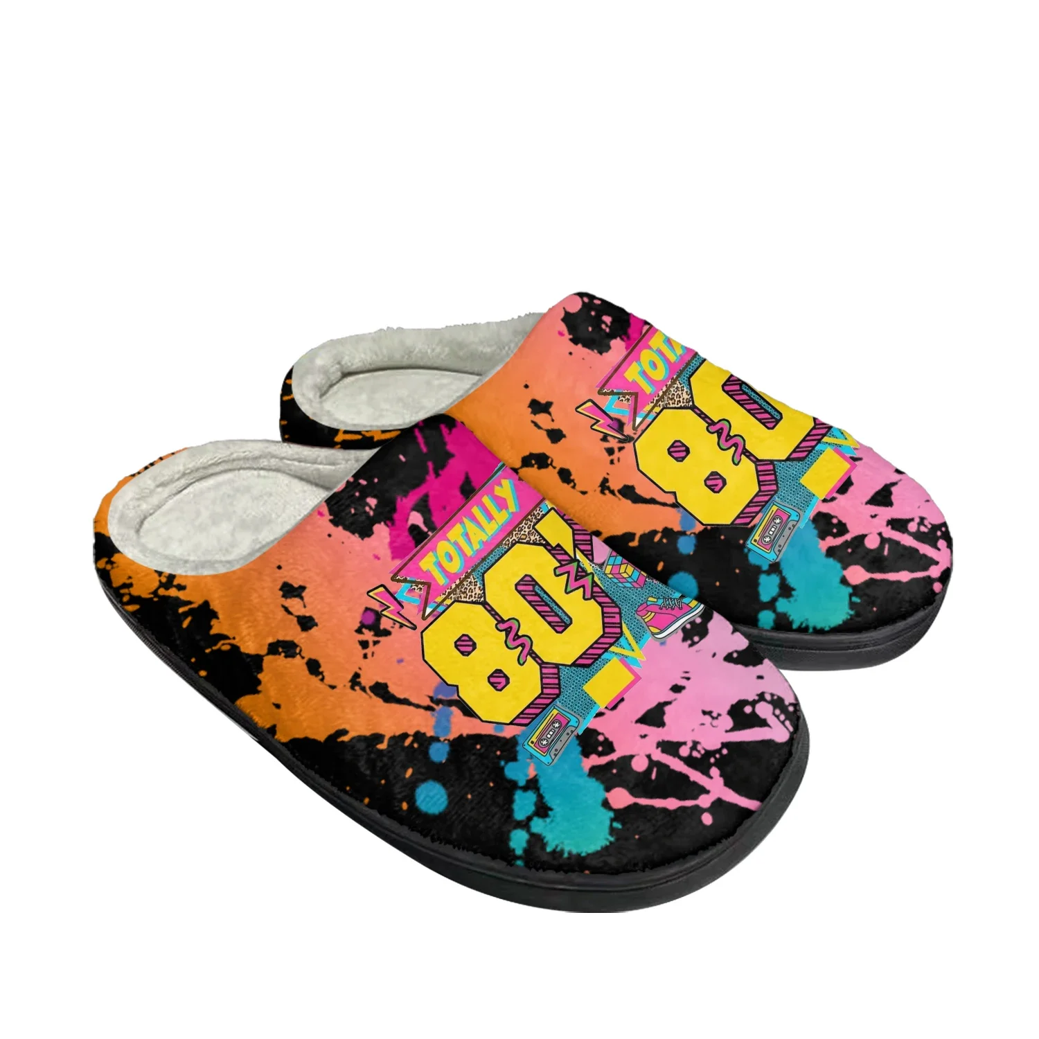 Women'S Shoes In The 90S - 面白いレトロ 80 年代 90 年代のアイコンホームコットンスリッパメンズレディースぬいぐるみ寝室保温靴サーマル屋内スリッパカスタム靴