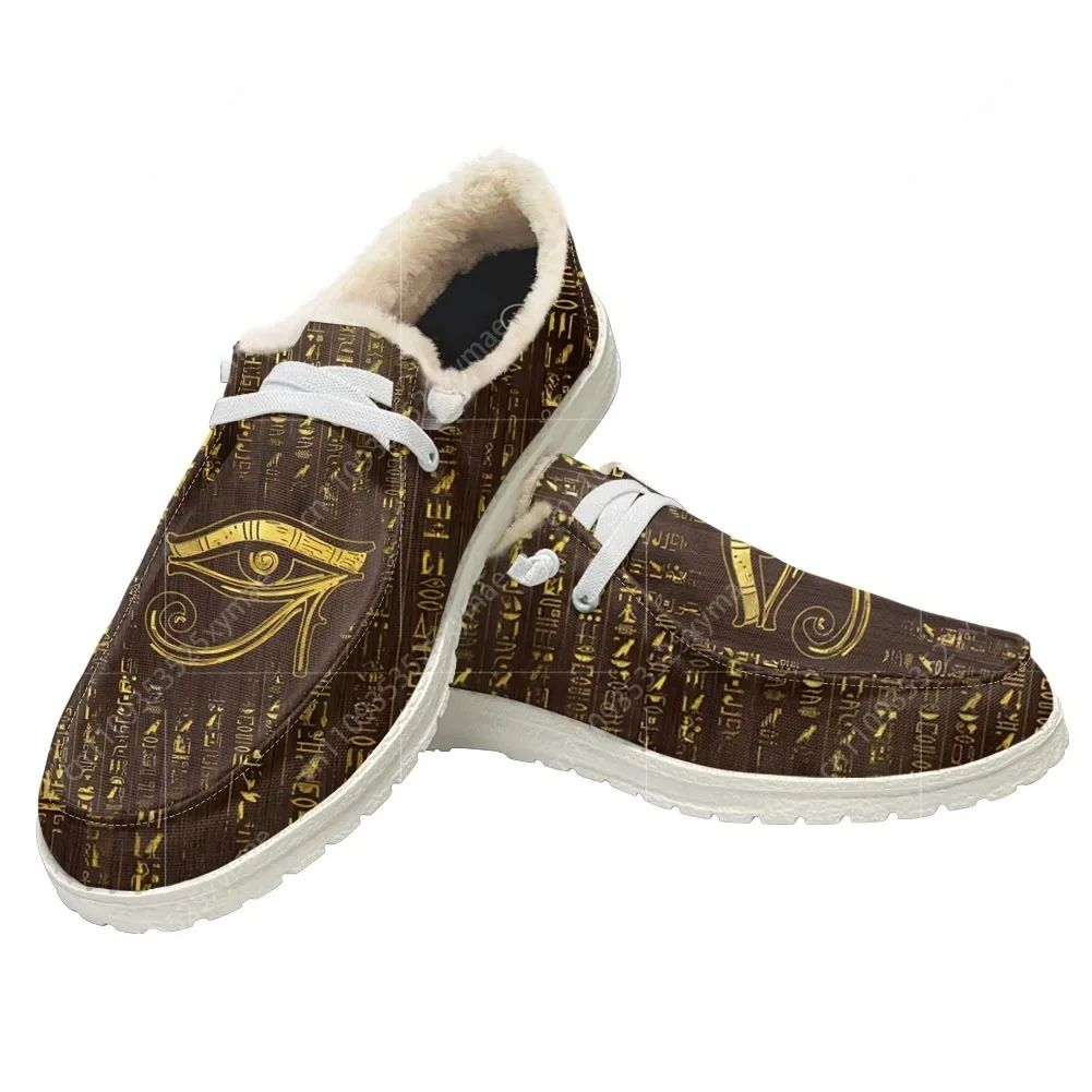 Women Shoes Egypt - ホルスエジプト神の目エジプトぬいぐるみカジュアルシューズフラットシューズ男性女性通気性カジュアル軽量履物カスタムメイド靴