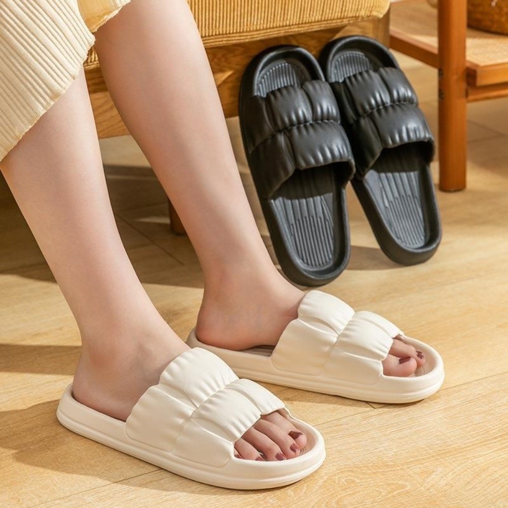 Women'S Shoes Non Slip - ファッションEVAクラウドスリッパ ソフトソール 滑り止めプラットフォームソールスリッパ 通気性 厚底 ホームスリッパ