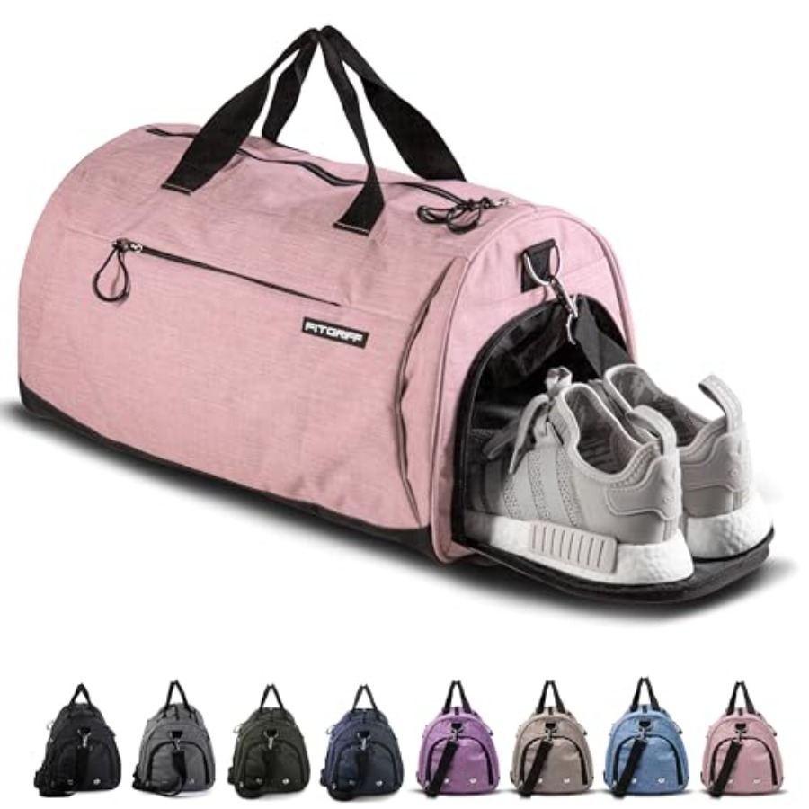 Women'S Shoes To Men'S - ® 男性と女性のためのシューズと濡れた物用のコンパートメント付きジムバッグ - 旅行、スポーツ、フィットネス、ワークアウト用のダッフルバッグ