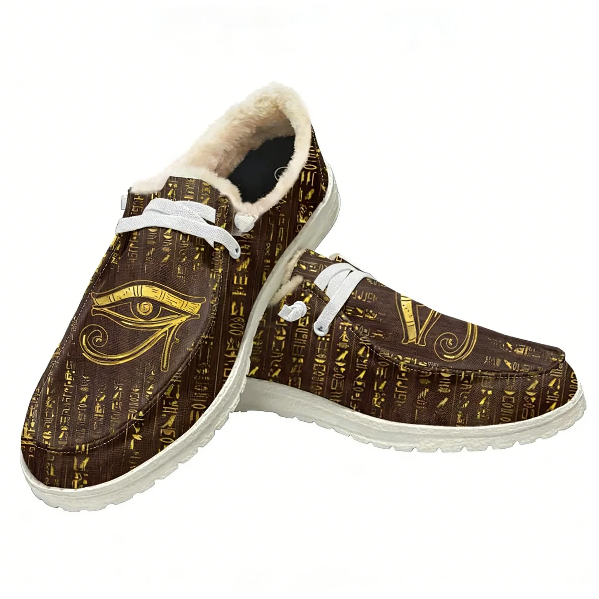 Women Shoes Egypt - エジプトの神ホルスのぬいぐるみカジュアルシューズ フラットシューズ 男女兼用 通気性のある軽量アウトドアシューズ カスタムメイドシューズ