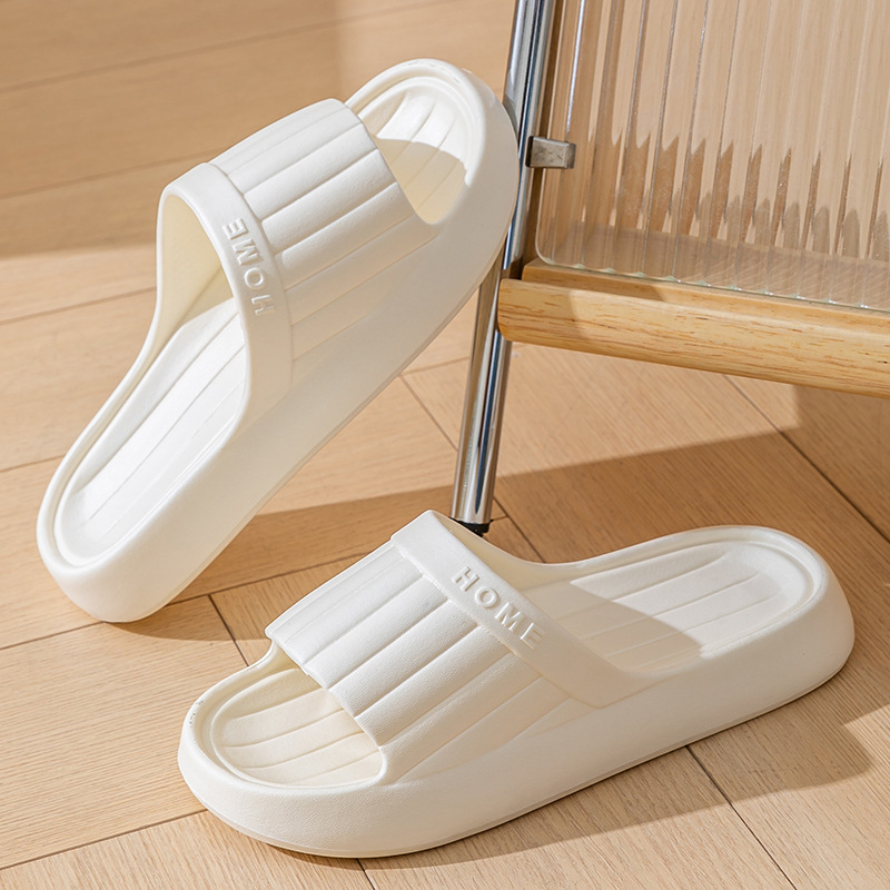 夏素敵な無地ホームスリッパ女性男性用ノンスリップEVAバスル - Women'S Shoes To Men'S のレビューと価格