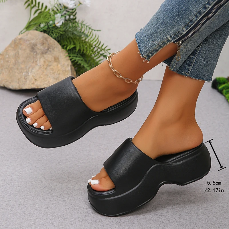 2025年夏 レディース 厚底プラットフォームスリッパ 快適 - Women'S Shoes Non Slip のレビューと価格