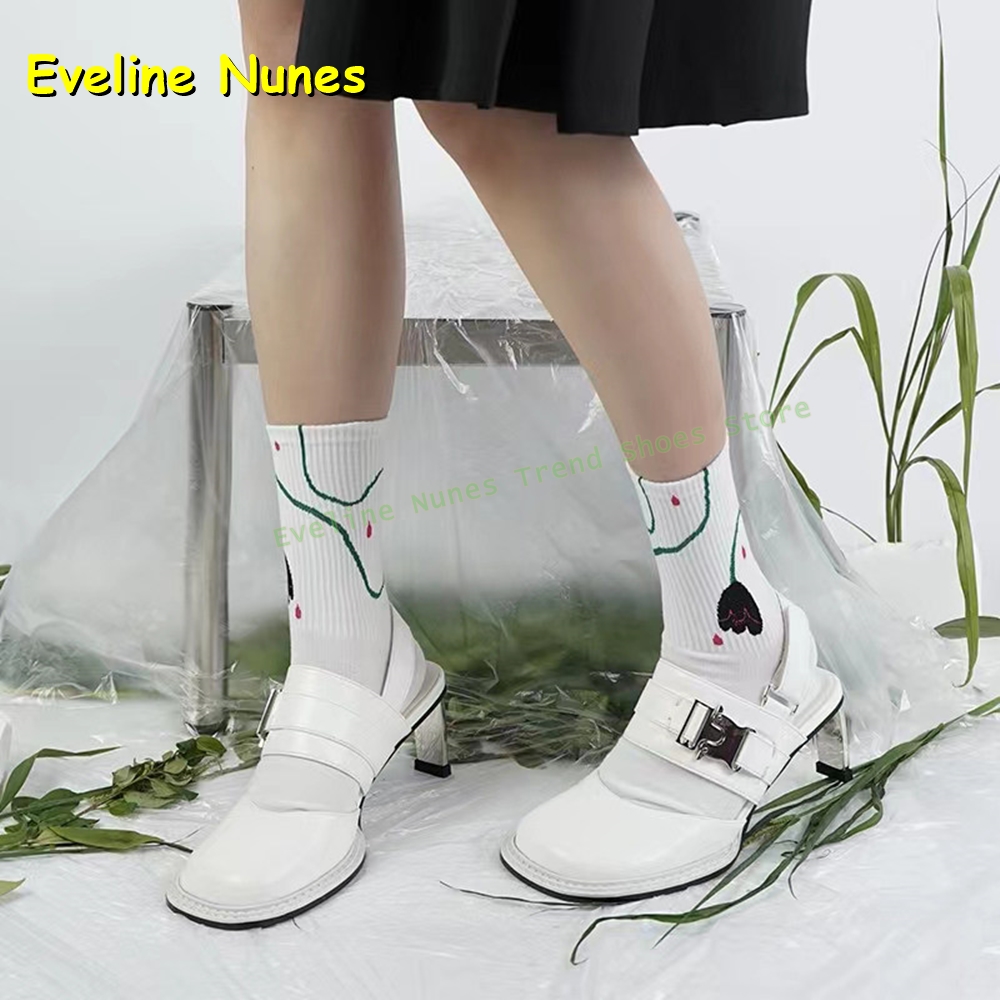 女性用 ブラック スクエアトゥ バックル スリングバック ミ - Mule Slip On のレビューと価格