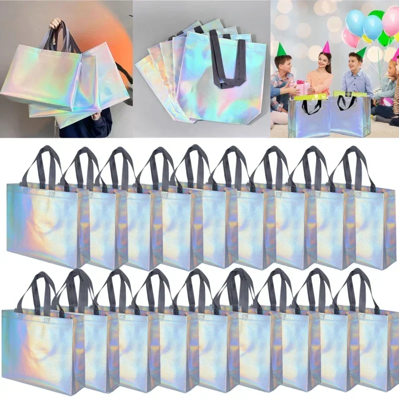 10/20 個ホログラフィック不織布トートバッグレーザー光沢 - Women'S Shoes Back To School のレビューと価格