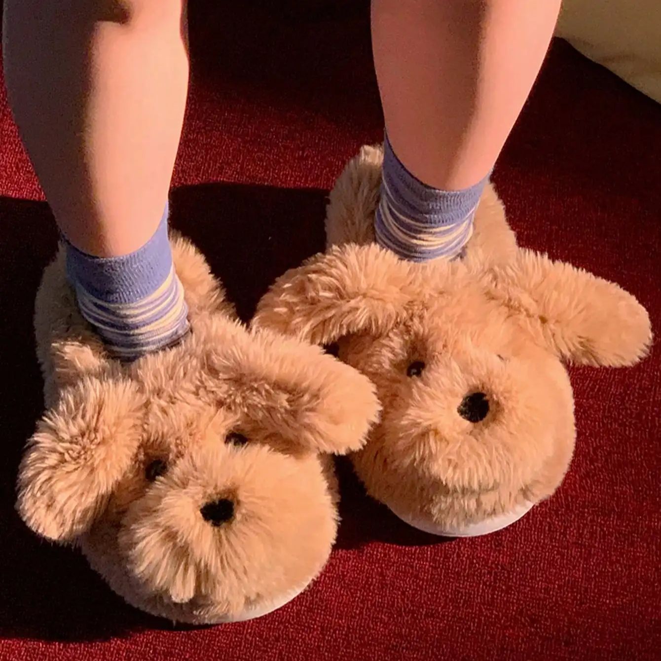 女性用ハウスファースリッパ カジュアル キュート ラブリー子 - Women'S Shoes Non Slip のレビューと価格