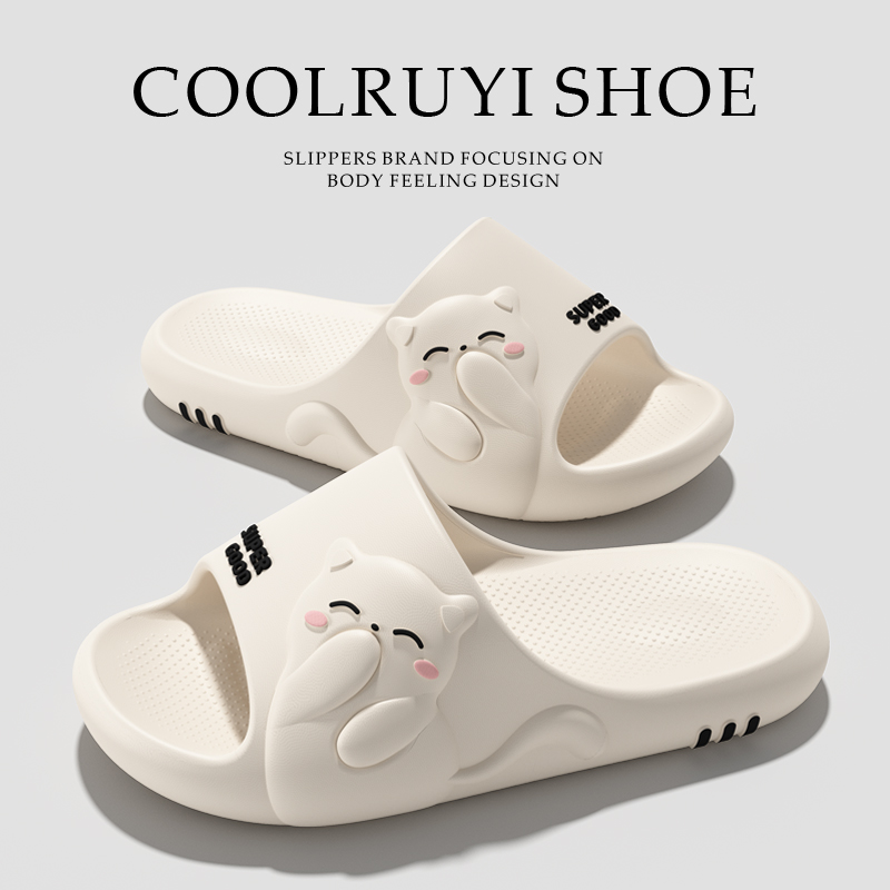 カップル漫画猫ソフトソールサイドスリッパ夏2026プラスサイ - Mule Slip On のレビューと価格