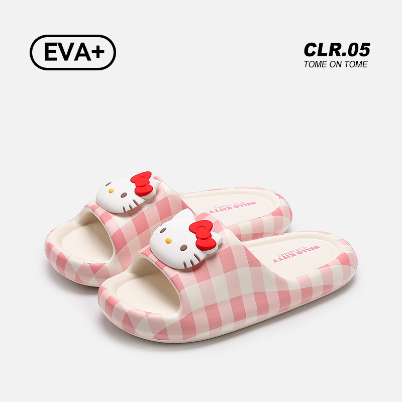 アニメハローキティ女性クールスリッパ夏サンリオ屋内ホームシュ - Women'S Shoes Non Slip のレビューと価格