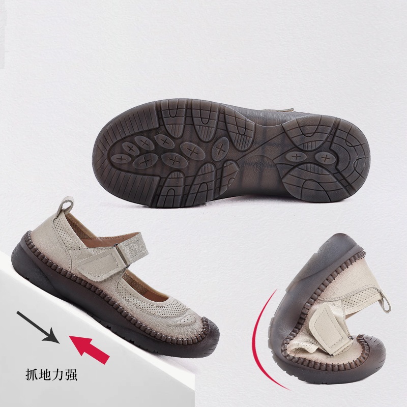 新しい 90 年代レトロレッドメリージェーンフラット女性本革 - Women'S Shoes In The 90S のレビューと価格