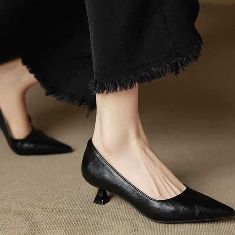 シンプルなスティレットシングルシューズ秋のファッションスエー - Women'S Shoes Non Slip のレビューと価格