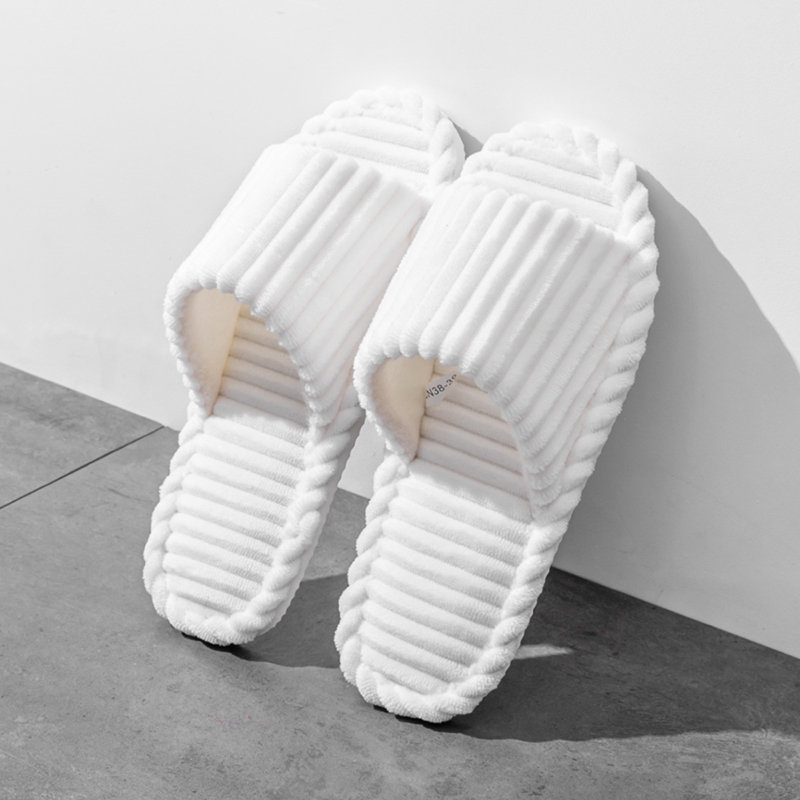 女性用オープントゥ通気性ハウススリッパ、滑り止め屋内フラット - Mule Slip On のレビューと価格