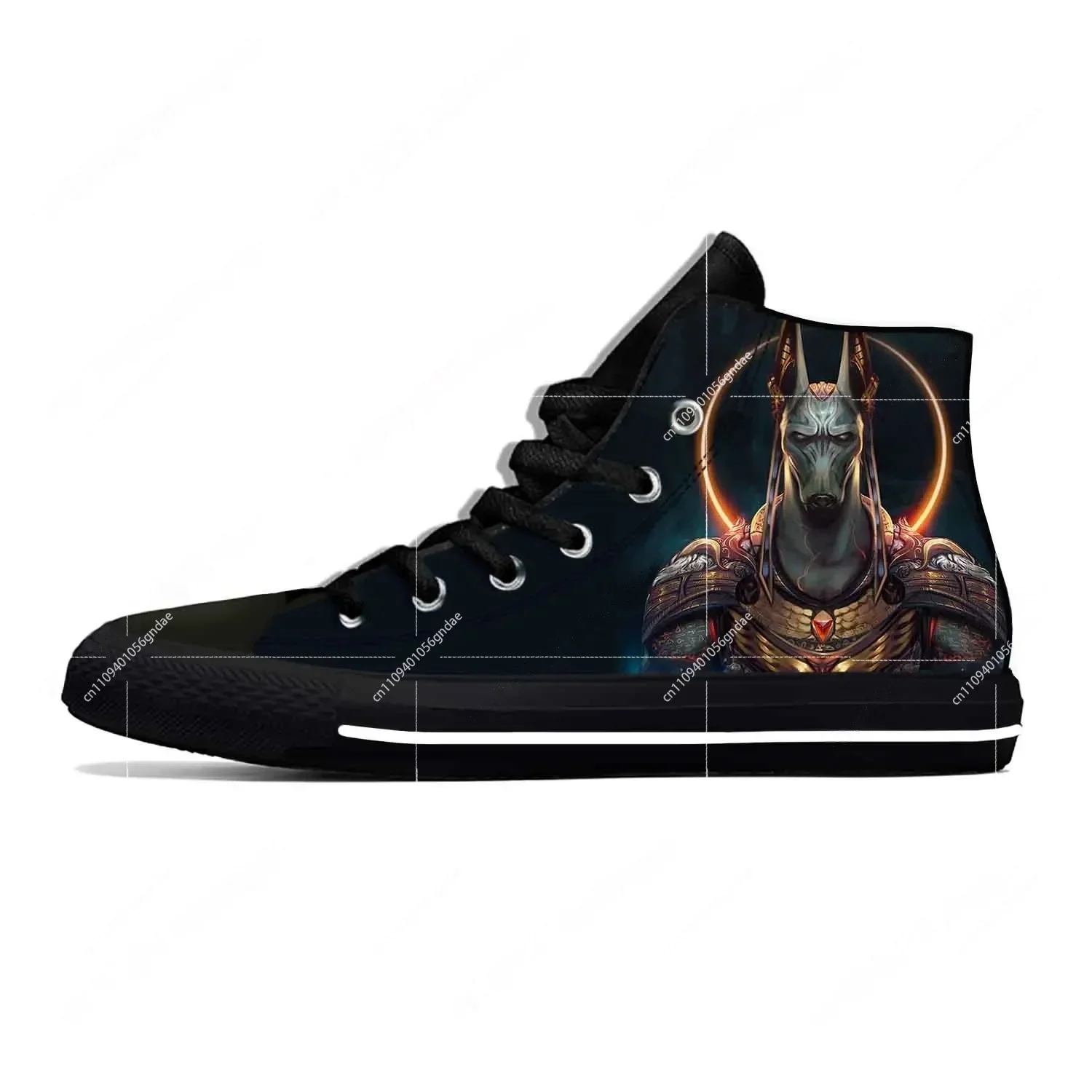 アヌビス古代エジプトエジプト神面白いファッションカジュアル布 - Women Shoes Egypt のレビューと価格