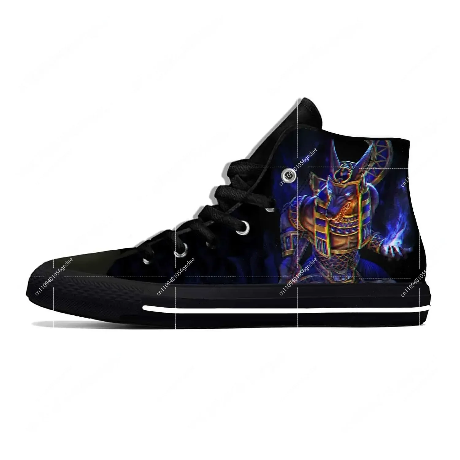 アヌビス古代エジプトエジプト神面白いファッションカジュアル布 - Women Shoes Egypt のレビューと価格