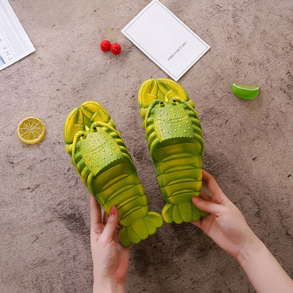 ユニークな漫画風ロブスタースリッパ、柔らかいPVC素材、滑り - Mule Slip On のレビューと価格