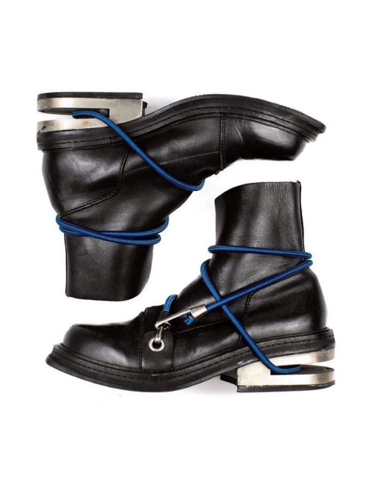 90S レトロアンクルブーツユニセックスケーブルフックレース - Women'S Shoes In The 90S のレビューと価格
