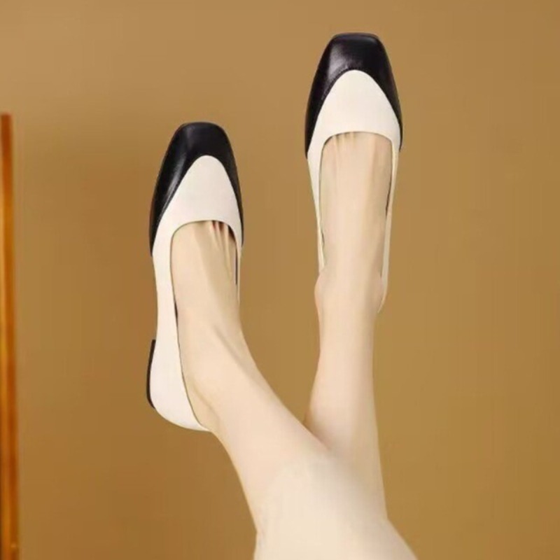 カラーブロックプラスサイズシングルシューズ女性のファッション - Women'S Shoes Non Slip のレビューと価格