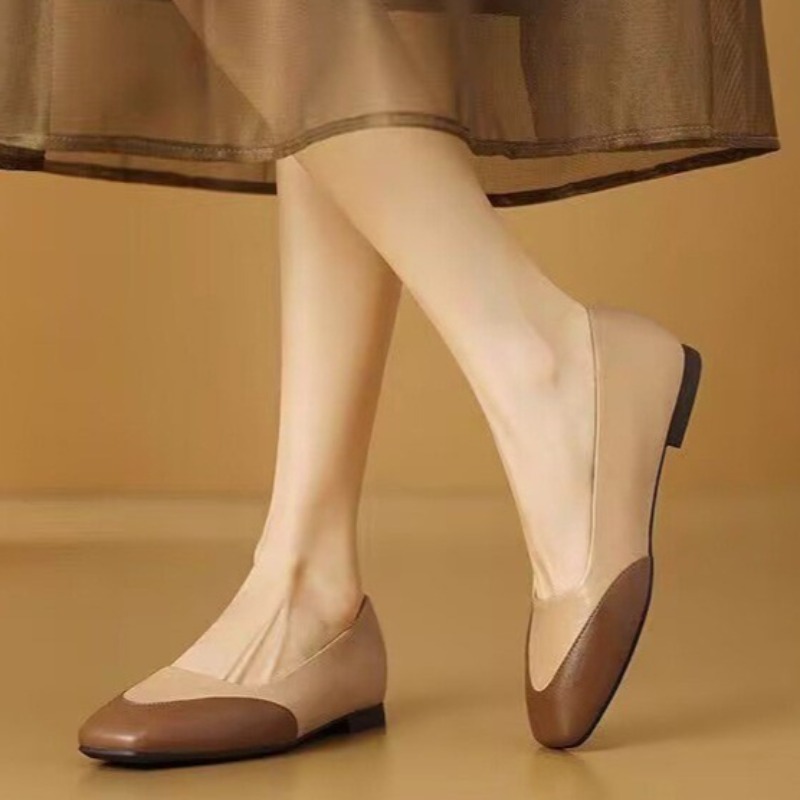 カラーブロックプラスサイズシングルシューズ女性のファッション - Women'S Shoes Non Slip のレビューと価格