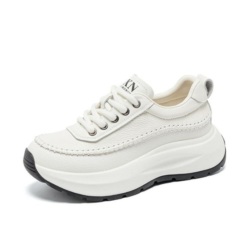 2026年ファッションレディースカジュアルスニーカー無地本革 - Platform Sneakers Chunky のレビューと価格