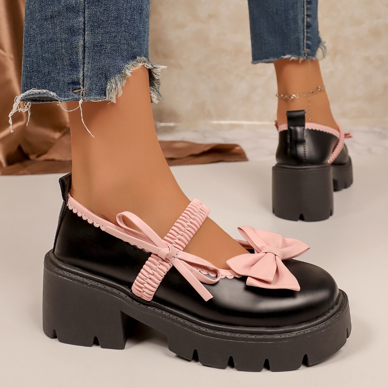 レディース秋物ブランド和風ボウメリージェーンシューズ レディ - Women Shoes Japanese Brand のレビューと価格