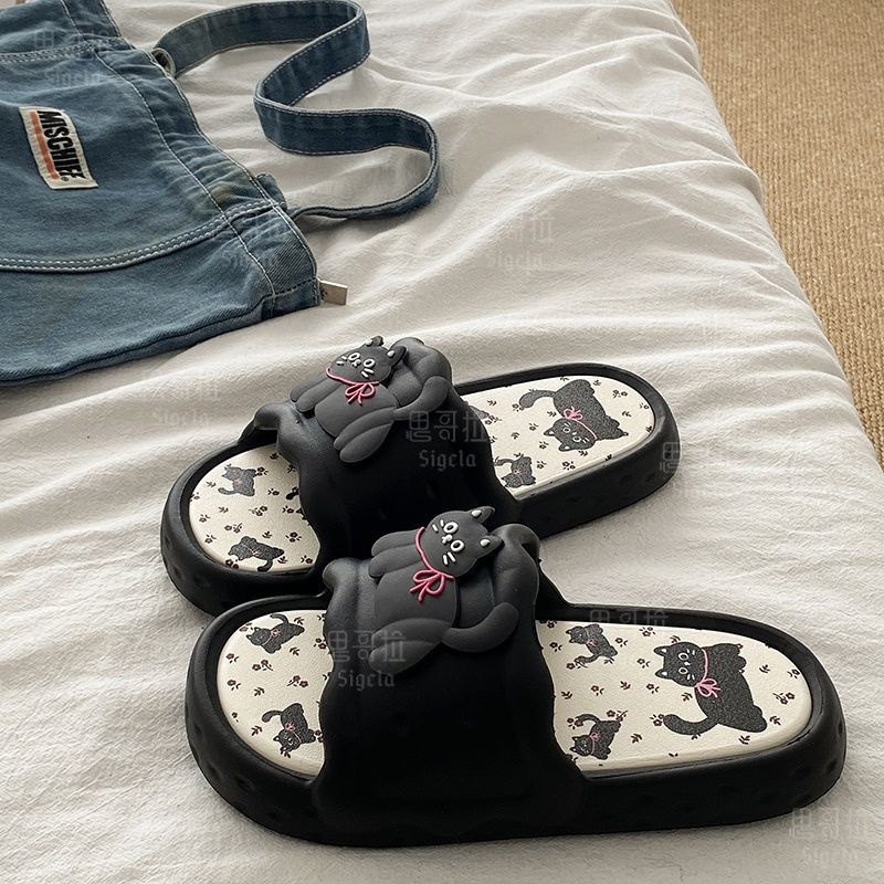 Printting かわいいクマの女性スリッパ夏屋内ソフト漫 - Women'S Shoes To Men'S のレビューと価格