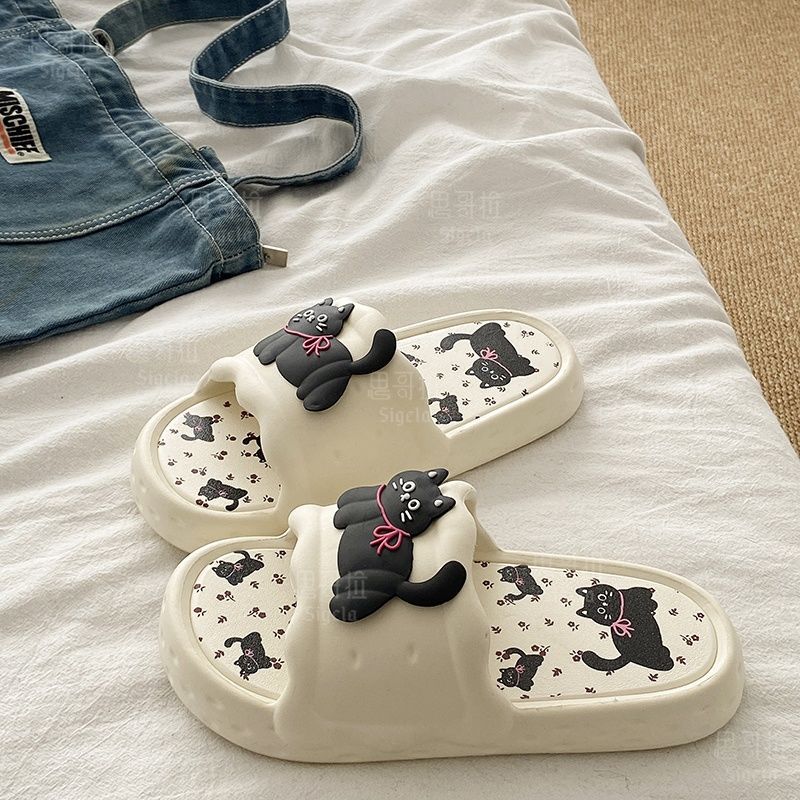 Printting かわいいクマの女性スリッパ夏屋内ソフト漫 - Women'S Shoes To Men'S のレビューと価格