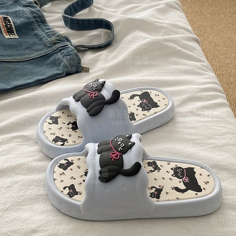 Printting かわいいクマの女性スリッパ夏屋内ソフト漫 - Women'S Shoes To Men'S のレビューと価格