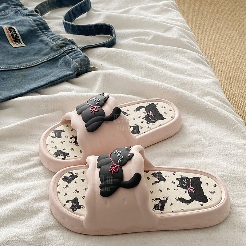 Printting かわいいクマの女性スリッパ夏屋内ソフト漫 - Women'S Shoes To Men'S のレビューと価格