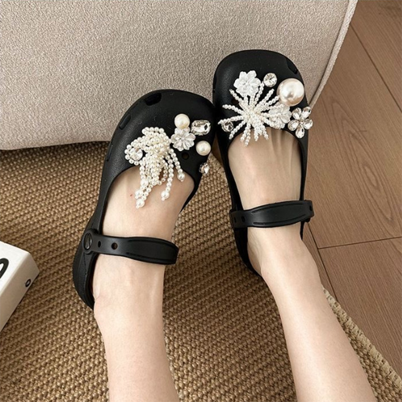 エレガントなパールボウノットソフトソールバレエシューズ、レデ - Women Shoes Japanese Brand のレビューと価格