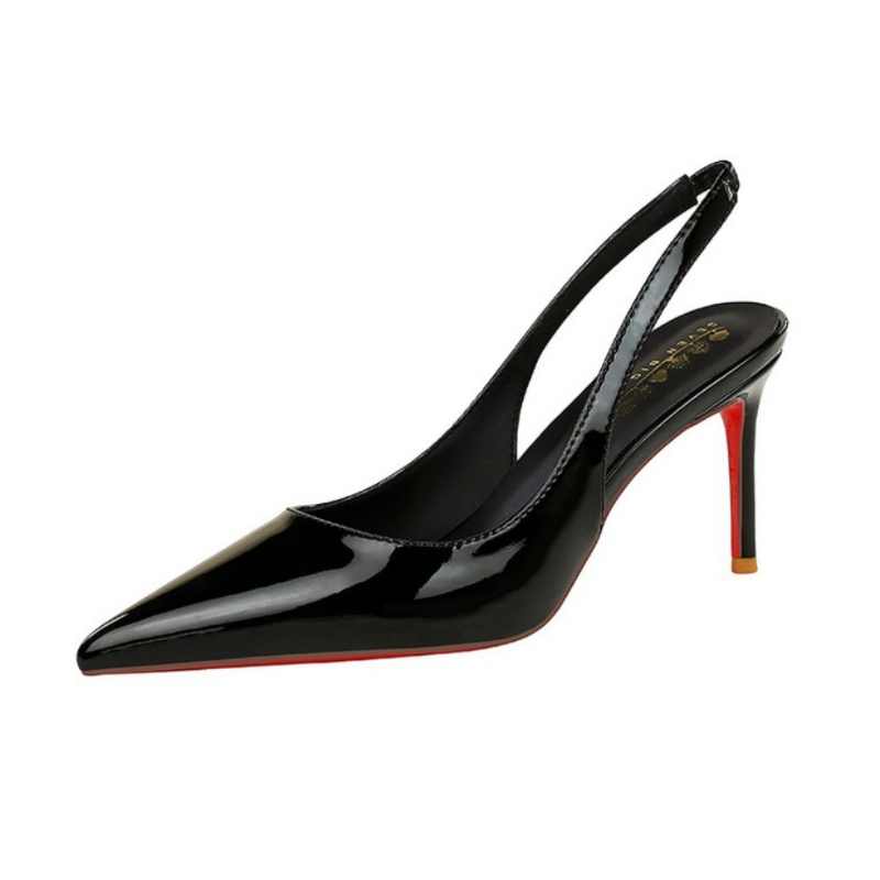 新しいヨーロッパとアメリカの尖ったハイヒール、パテントレザー - Women'S Shoes Red Bottoms のレビューと価格