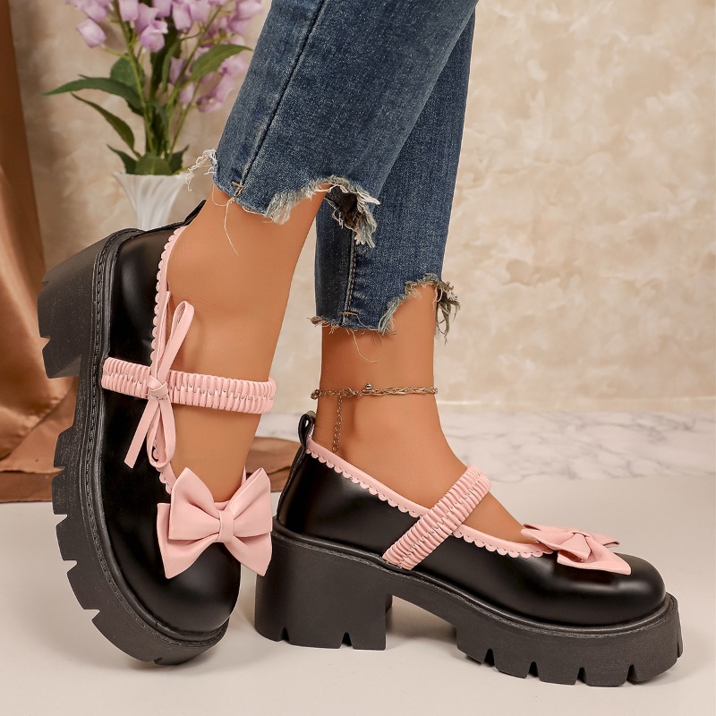 レディース秋物ブランド和風ボウメリージェーンシューズ レディ - Women Shoes Japanese Brand のレビューと価格