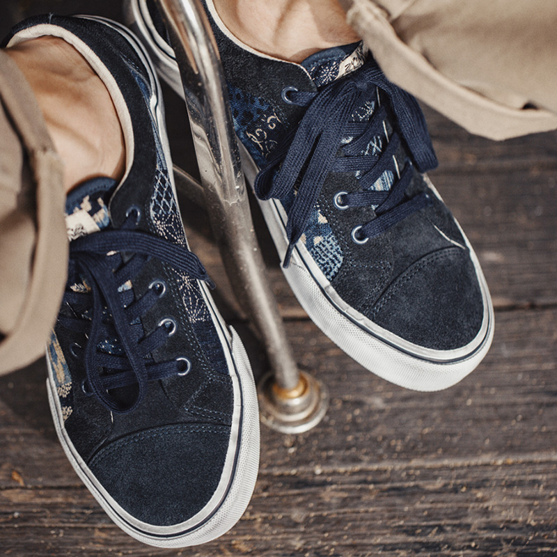 メデン-男性と女性のためのレトロな日本のプリントキャンバスシ - Women Shoes Japanese Brand のレビューと価格