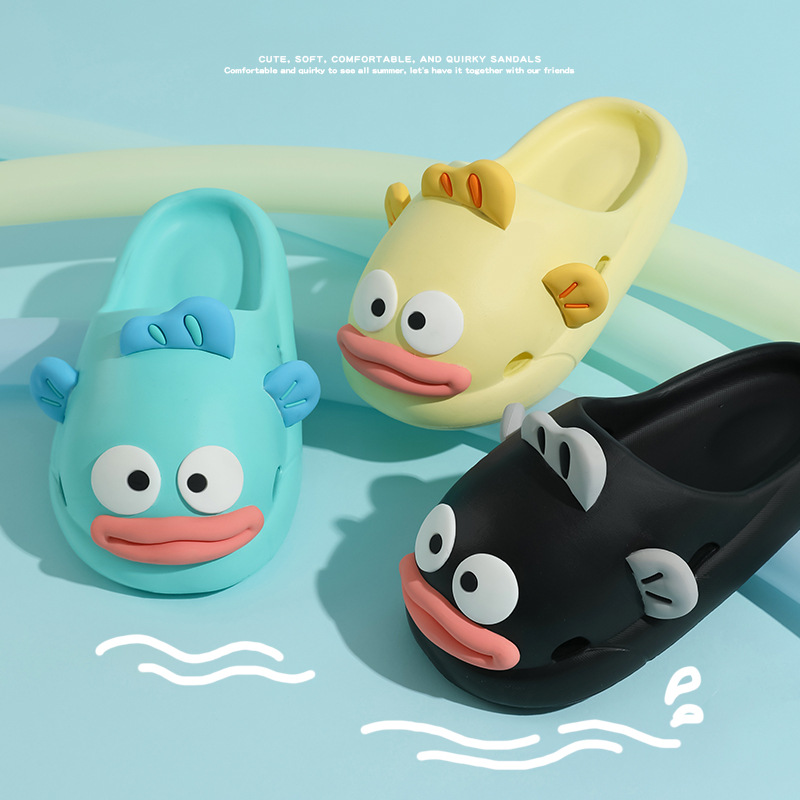 カクレクマサンダル - 女性用夏クローズドトゥ、かわいい漫画 - Mule Slip On のレビューと価格