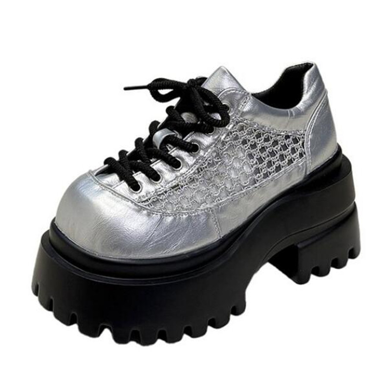 9CMメッシュマイクロファイバーレザーシューズ 2026年新 - Platform Sneakers Chunky のレビューと価格
