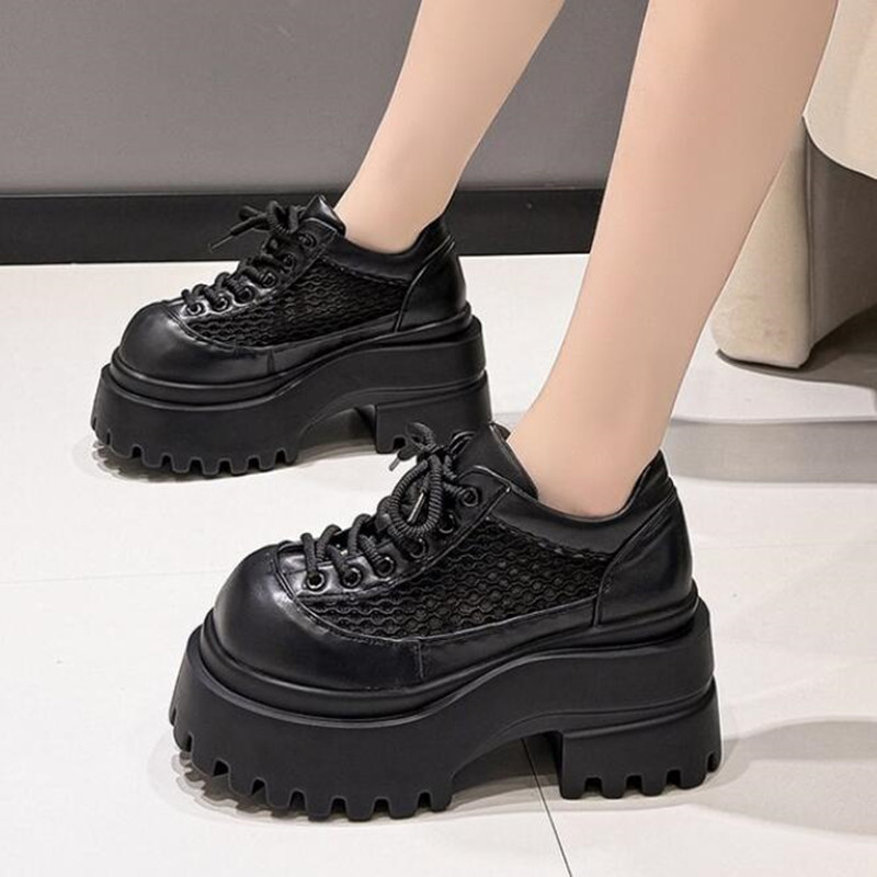 9CMメッシュマイクロファイバーレザーシューズ 2026年新 - Platform Sneakers Chunky のレビューと価格