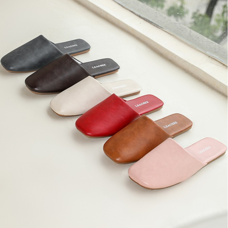 簡潔なコンフォートホームスリッパ女性 Pu レザー滑り止めフ - Women Shoes Japanese Brand のレビューと価格