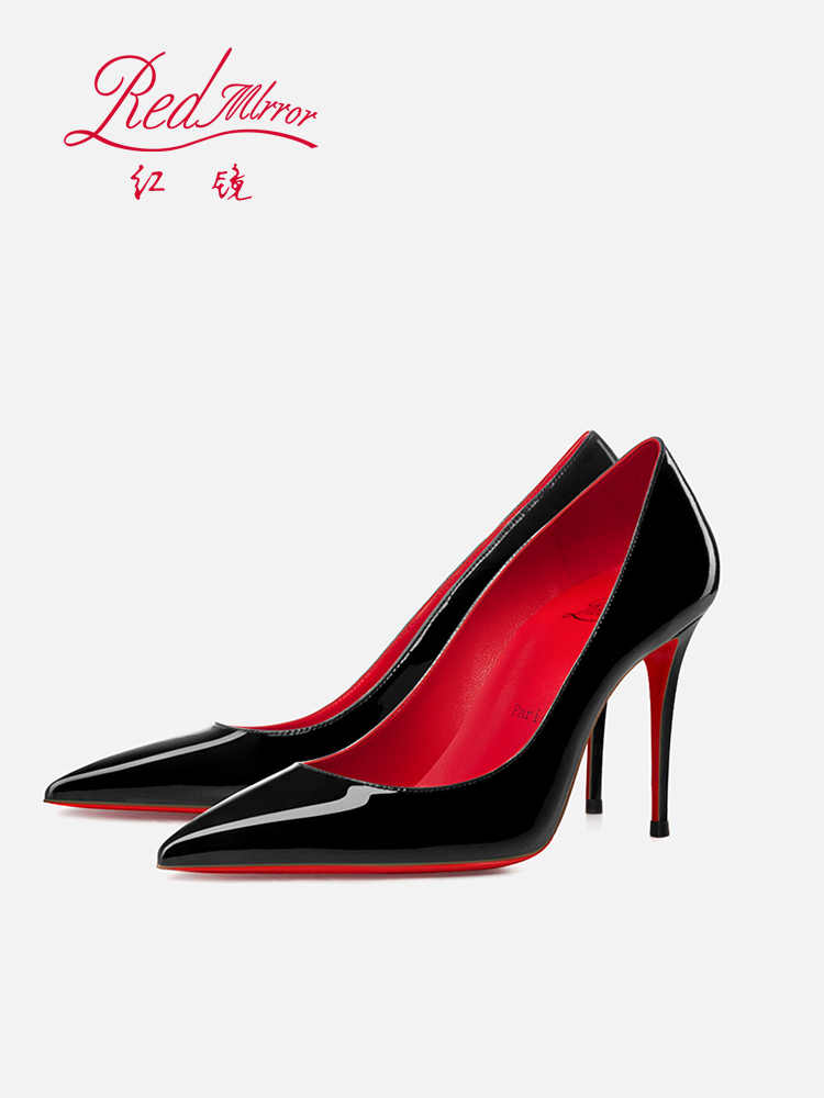 裸の色ハイヒール赤光沢のあるボトムスエレガントな女性のヒール - Women'S Shoes Red Bottoms のレビューと価格