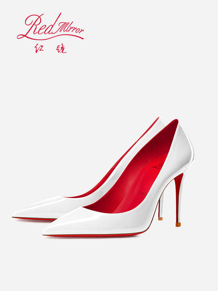 裸の色ハイヒール赤光沢のあるボトムスエレガントな女性のヒール - Women'S Shoes Red Bottoms のレビューと価格