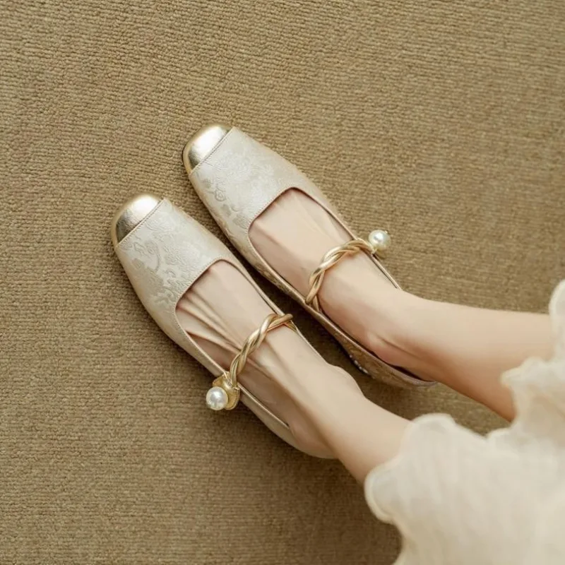 ブロックヒール パンプス スクエアトゥ メリージェーンシュー - Women Shoes Japanese Brand のレビューと価格