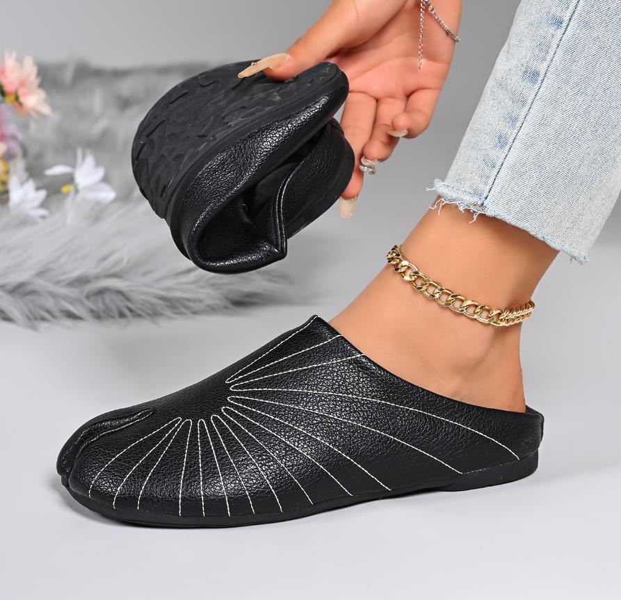 ファッション足袋忍者靴女性フラットバレエ分割つま先バレリーナ - Women Shoes Japanese Brand のレビューと価格